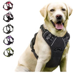 Heavy Duty Front-Clip Dog Harness – Reflective & No-Pull Control for Large Dogs