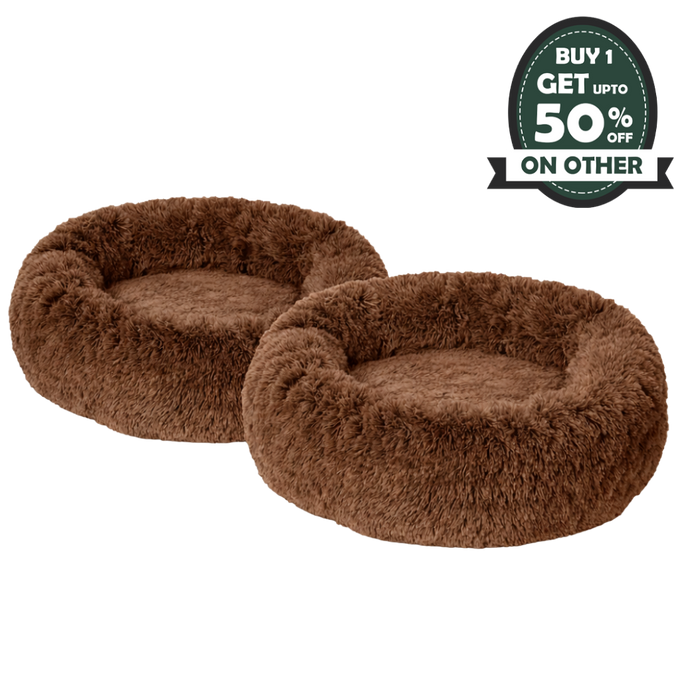 Premium Dog Calming Bed 2 Piece Bundle
