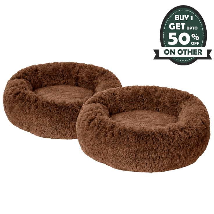 Premium Dog Calming Bed 2 Piece Bundle