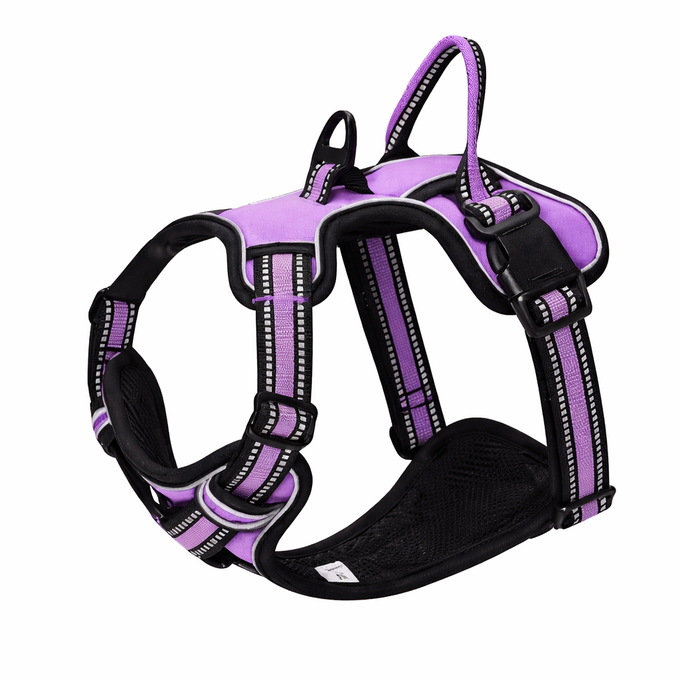 Heavy Duty Front-Clip Dog Harness – Reflective & No-Pull Control for Large Dogs