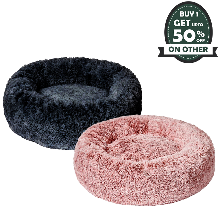 Premium Dog Calming Bed 2 Piece Bundle